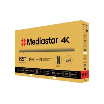 MEDIASTAR TV 4K 65 inch ( ضد الكسر )